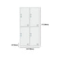 Contemporary Style Wardrobe White Metal Wardrobe Closet for Home Clearhalo 'Armoires & Wardrobes' 'armoires_wardrobes' 'Bedroom Furniture' 'furn' 'furn_armoires_wardrobes' 'Furniture' 5530164