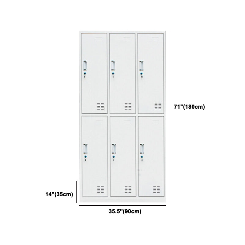 Contemporary Style Wardrobe White Metal Wardrobe Closet for Home Clearhalo 'Armoires & Wardrobes' 'armoires_wardrobes' 'Bedroom Furniture' 'furn' 'furn_armoires_wardrobes' 'Furniture' 5530165