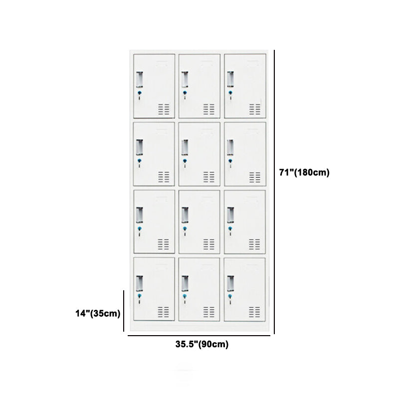 Contemporary Style Wardrobe White Metal Wardrobe Closet for Home Clearhalo 'Armoires & Wardrobes' 'armoires_wardrobes' 'Bedroom Furniture' 'furn' 'furn_armoires_wardrobes' 'Furniture' 5530168
