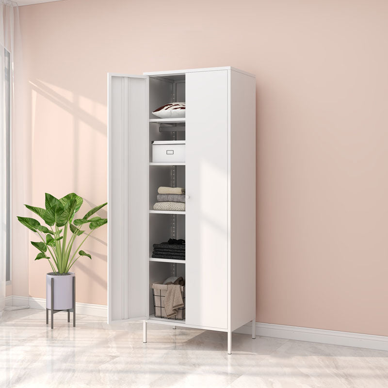 Stalen eigentijdse garderobe -armoire met benen scharnierende opbergkast