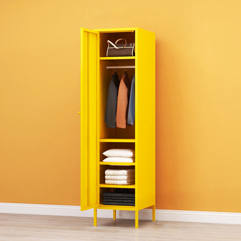 Stalen eigentijdse garderobe -armoire met benen scharnierende opbergkast