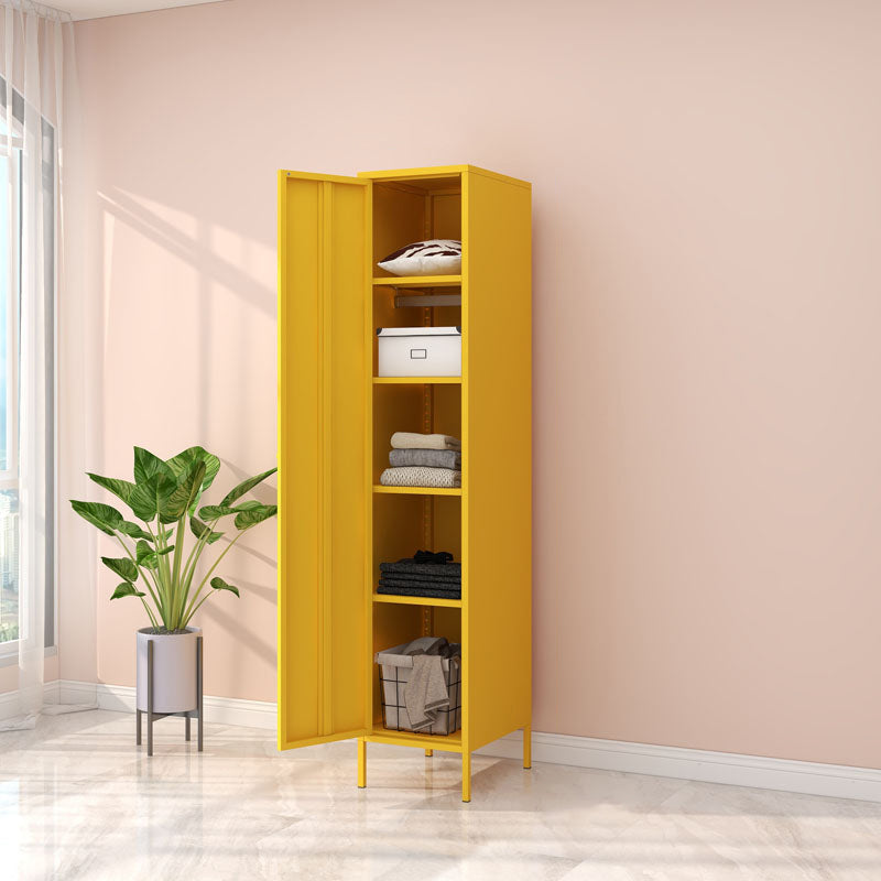 Stalen eigentijdse garderobe -armoire met benen scharnierende opbergkast