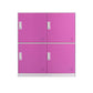 Contemporary Wardrobe Metal Wardrobe Closet for Home,35.43" D x 15.75" W x 39.37" H Pink 4 Clearhalo 'Armoires & Wardrobes' 'armoires_wardrobes' 'Bedroom Furniture' 'furn' 'furn_armoires_wardrobes' 'Furniture' 5530201