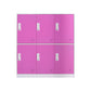 Contemporary Wardrobe Metal Wardrobe Closet for Home,35.43" D x 15.75" W x 39.37" H Pink 6 Clearhalo 'Armoires & Wardrobes' 'armoires_wardrobes' 'Bedroom Furniture' 'furn' 'furn_armoires_wardrobes' 'Furniture' 5530202
