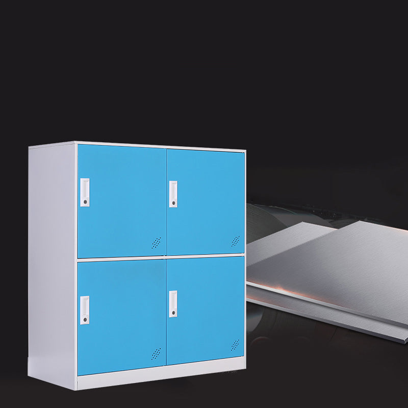 Contemporary Wardrobe Metal Wardrobe Closet for Home,35.43" D x 15.75" W x 39.37" H Clearhalo 'Armoires & Wardrobes' 'armoires_wardrobes' 'Bedroom Furniture' 'furn' 'furn_armoires_wardrobes' 'Furniture' 5530203