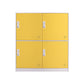 Contemporary Wardrobe Metal Wardrobe Closet for Home,35.43" D x 15.75" W x 39.37" H Yellow 4 Clearhalo 'Armoires & Wardrobes' 'armoires_wardrobes' 'Bedroom Furniture' 'furn' 'furn_armoires_wardrobes' 'Furniture' 5530209
