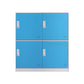Contemporary Wardrobe Metal Wardrobe Closet for Home,35.43" D x 15.75" W x 39.37" H Blue 4 Clearhalo 'Armoires & Wardrobes' 'armoires_wardrobes' 'Bedroom Furniture' 'furn' 'furn_armoires_wardrobes' 'Furniture' 5530217