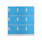 Contemporary Wardrobe Metal Wardrobe Closet for Home,35.43" D x 15.75" W x 39.37" H Blue 9 Clearhalo 'Armoires & Wardrobes' 'armoires_wardrobes' 'Bedroom Furniture' 'furn' 'furn_armoires_wardrobes' 'Furniture' 5530220