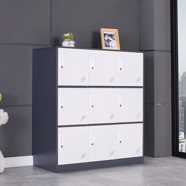 Contemporary Wardrobe Metal Wardrobe Closet for Home,35.43" D x 15.75" W x 39.37" H Clearhalo 'Armoires & Wardrobes' 'armoires_wardrobes' 'Bedroom Furniture' 'furn' 'furn_armoires_wardrobes' 'Furniture' 5530223