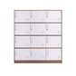 Contemporary Wardrobe Metal Wardrobe Closet for Home,35.43" D x 15.75" W x 39.37" H White-Brown 12 Clearhalo 'Armoires & Wardrobes' 'armoires_wardrobes' 'Bedroom Furniture' 'furn' 'furn_armoires_wardrobes' 'Furniture' 5530231
