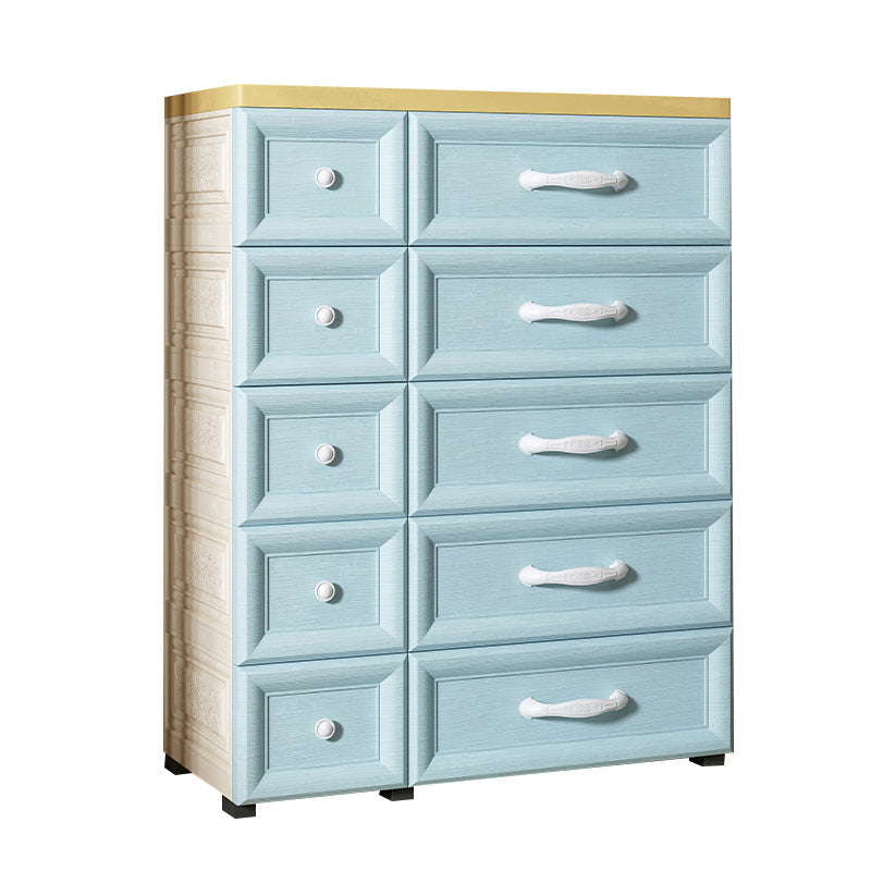 Plastic Storage Cabinet With Drawer Modern Wardrobe Armoire for Home
