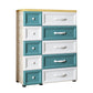 Plastic Storage Cabinet With Drawer Modern Wardrobe Armoire for Home