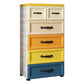 Plastic Storage Cabinet With Drawer Modern Wardrobe Armoire for Home