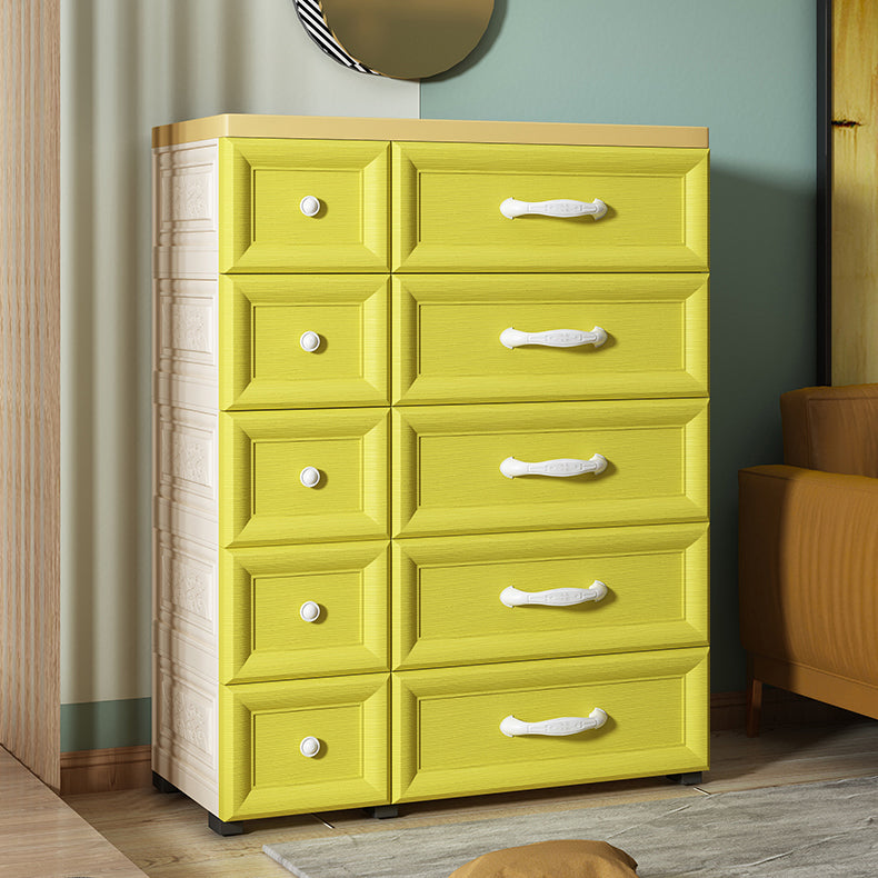 Plastic Storage Cabinet With Drawer Modern Wardrobe Armoire for Home