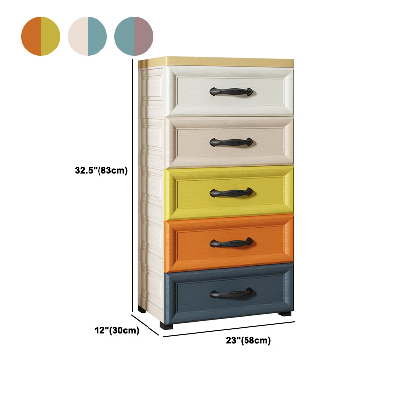 Plastic Storage Cabinet With Drawer Modern Wardrobe Armoire for Home