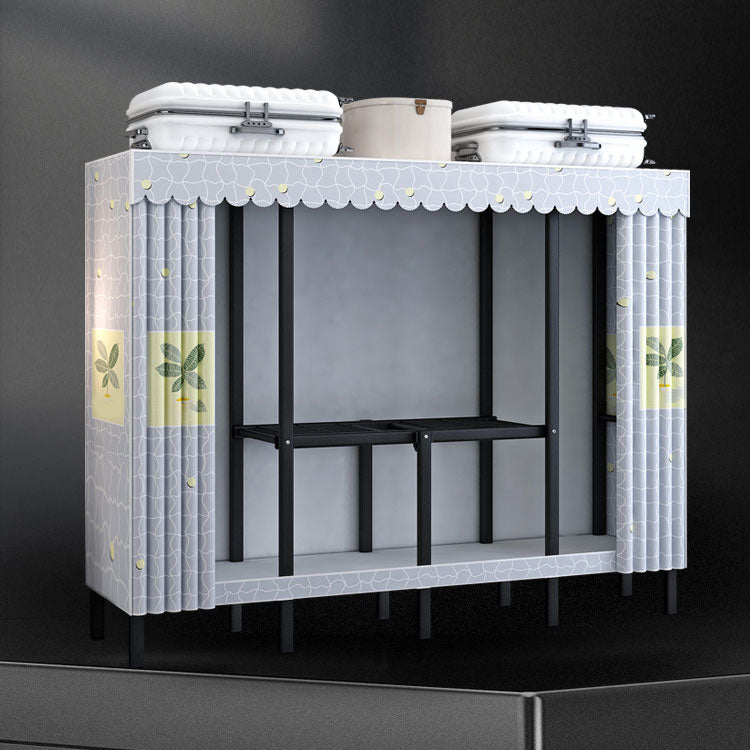 Gabinete de armario de acero de armario de estilo plegable de estilo contemporáneo para el hogar para el hogar