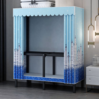 Gabinete de armario de acero de armario de estilo plegable de estilo contemporáneo para el hogar para el hogar