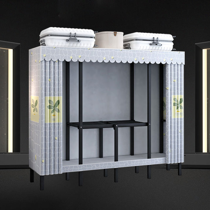 Gabinete de armario de acero de armario de estilo plegable de estilo contemporáneo para el hogar para el hogar