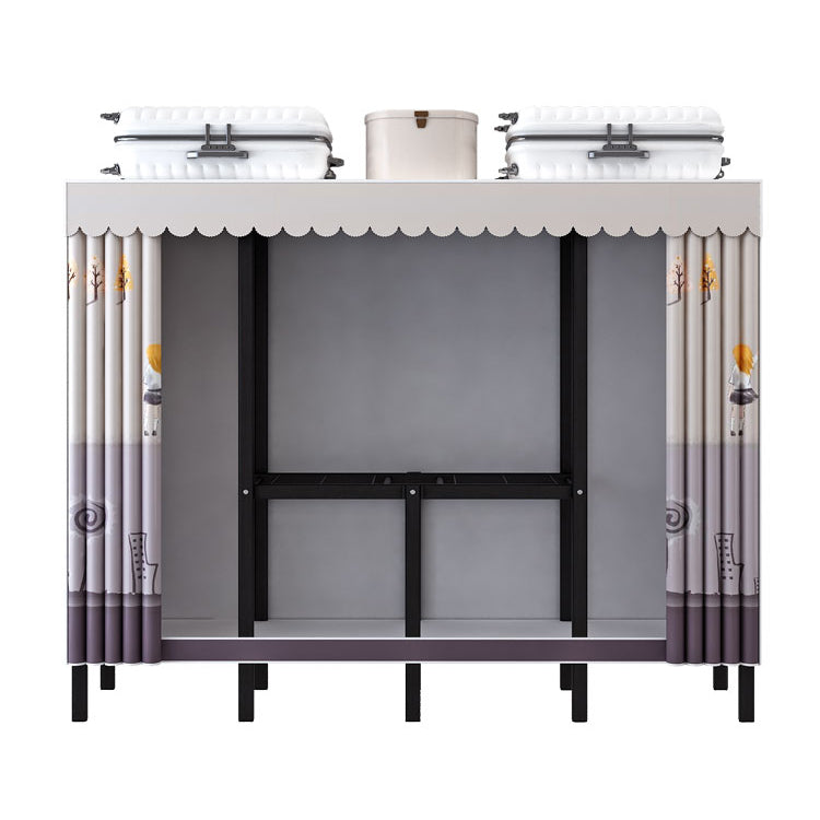 Gabinete de armario de acero de armario de estilo plegable de estilo contemporáneo para el hogar para el hogar