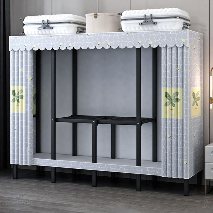 Gabinete de armario de acero de armario de estilo plegable de estilo contemporáneo para el hogar para el hogar