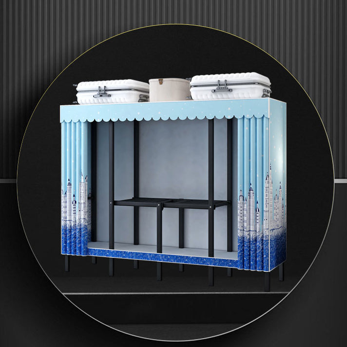 Gabinete de armario de acero de armario de estilo plegable de estilo contemporáneo para el hogar para el hogar