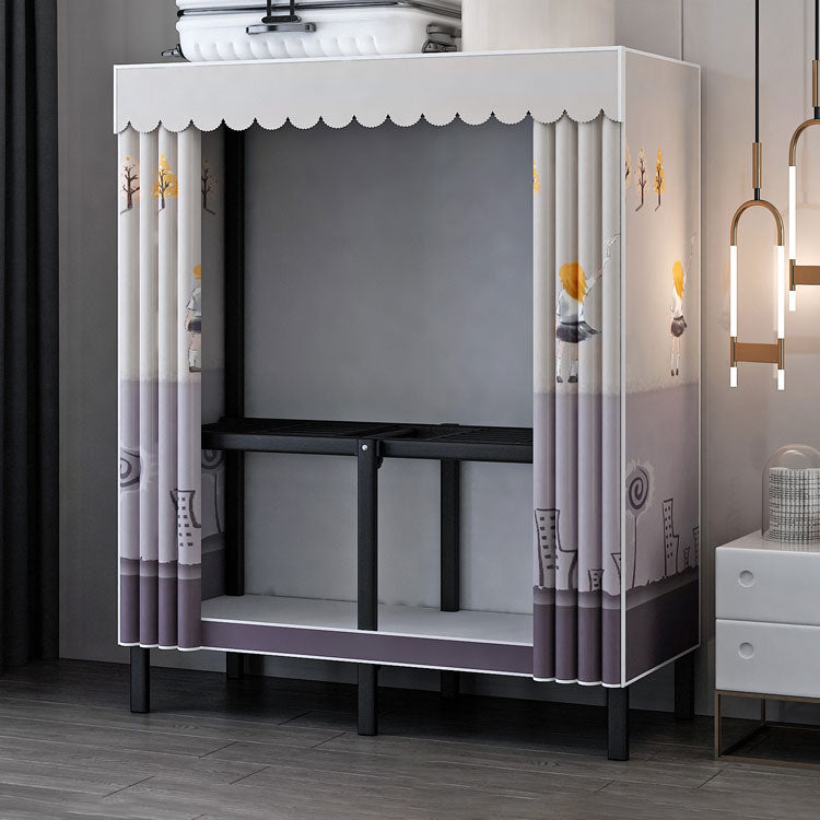 Gabinete de armario de acero de armario de estilo plegable de estilo contemporáneo para el hogar para el hogar