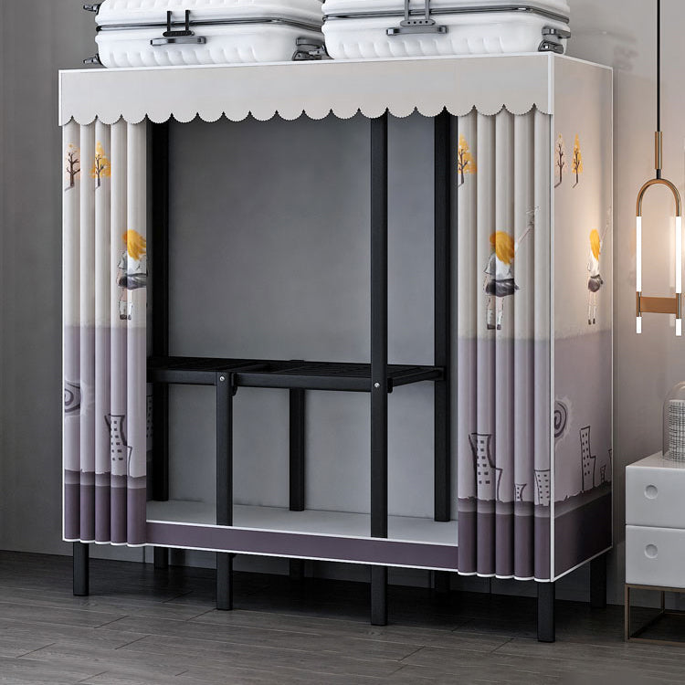 Gabinete de armario de acero de armario de estilo plegable de estilo contemporáneo para el hogar para el hogar