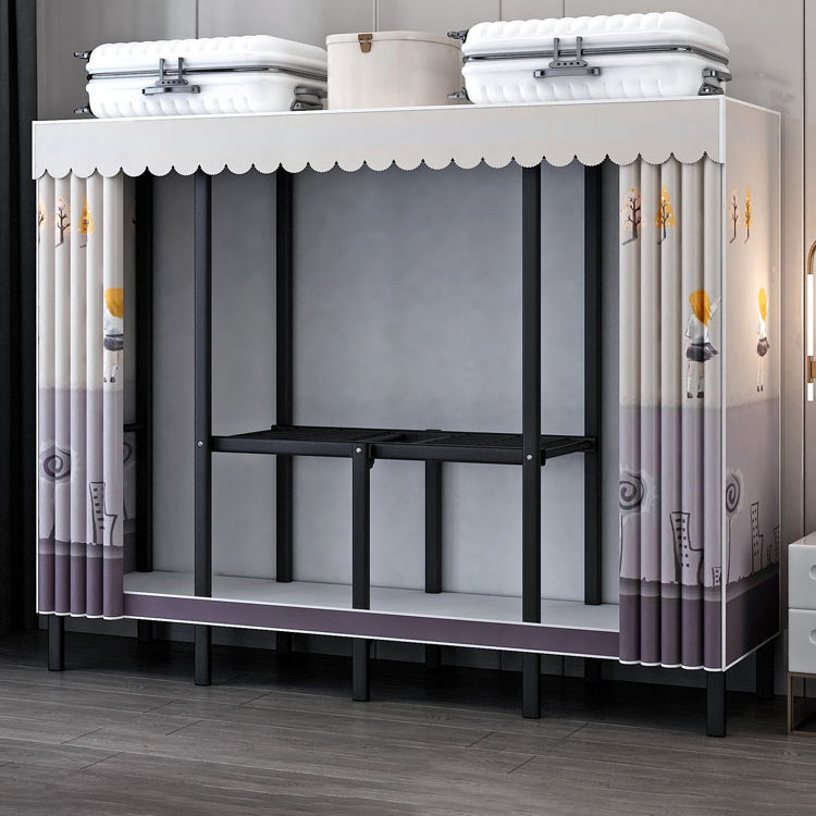 Gabinete de armario de acero de armario de estilo plegable de estilo contemporáneo para el hogar para el hogar