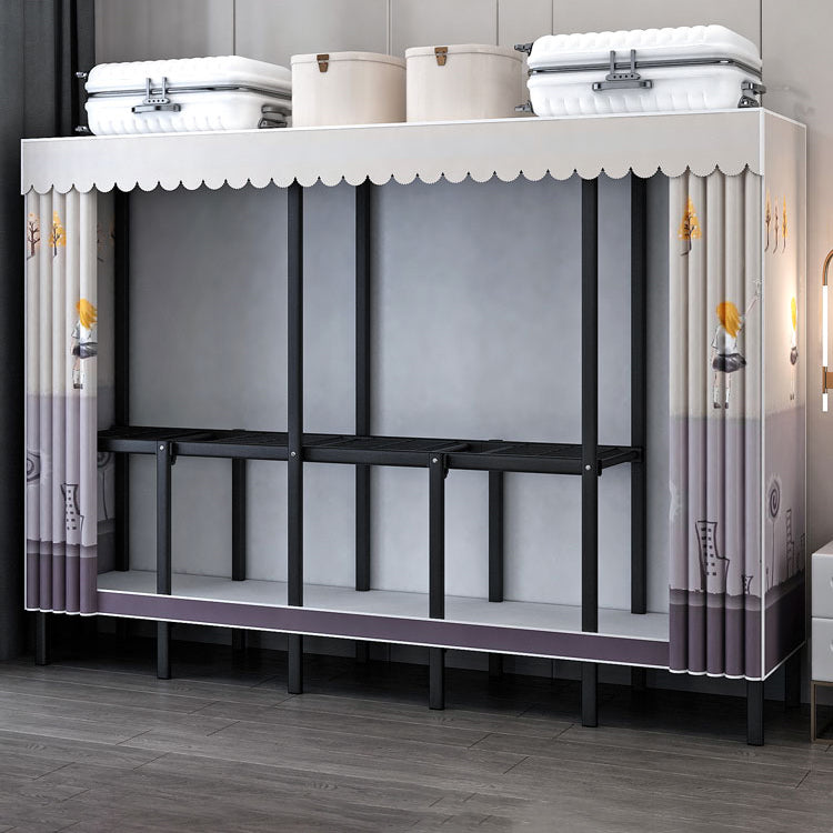 Gabinete de armario de acero de armario de estilo plegable de estilo contemporáneo para el hogar para el hogar