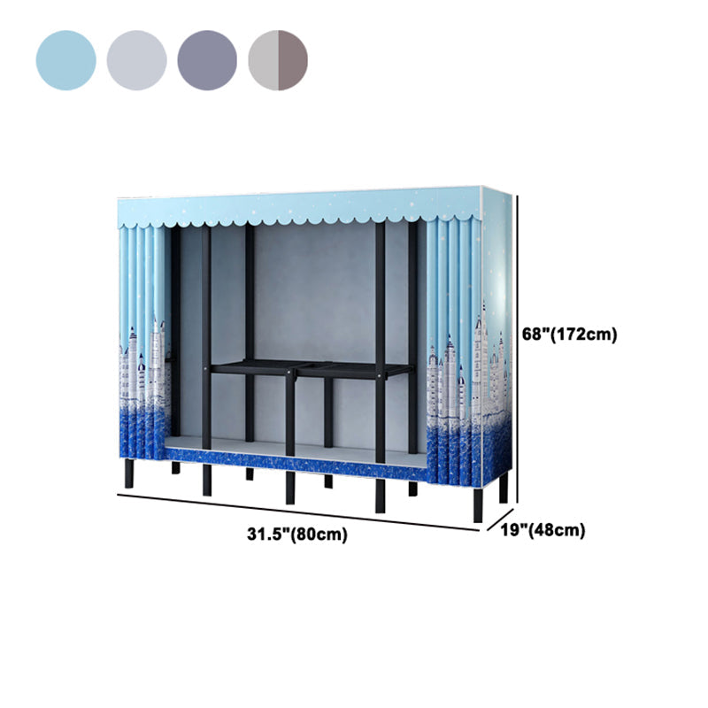 Gabinete de armario de acero de armario de estilo plegable de estilo contemporáneo para el hogar para el hogar