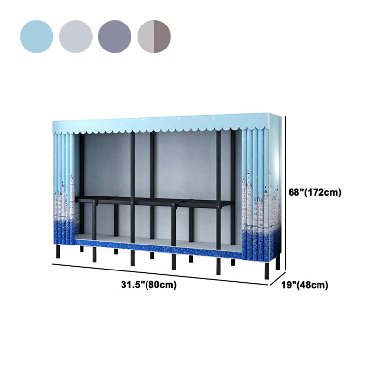 Gabinete de armario de acero de armario de estilo plegable de estilo contemporáneo para el hogar para el hogar