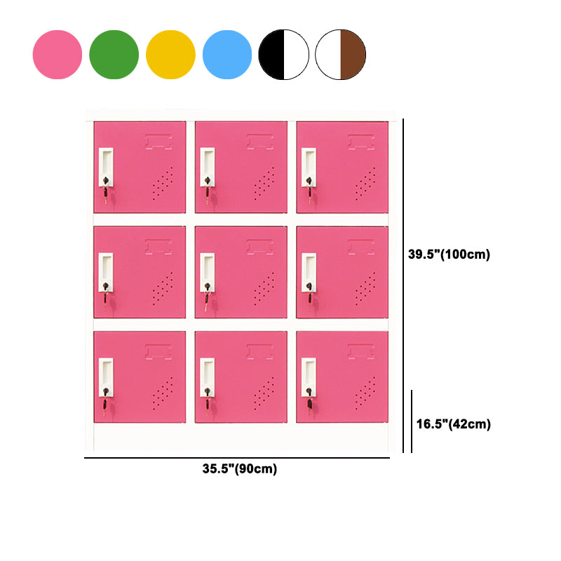 Armario de metal de vestuario de estilo moderno para el hogar, 35.43 "D x 16.54" W x 39.37 "H