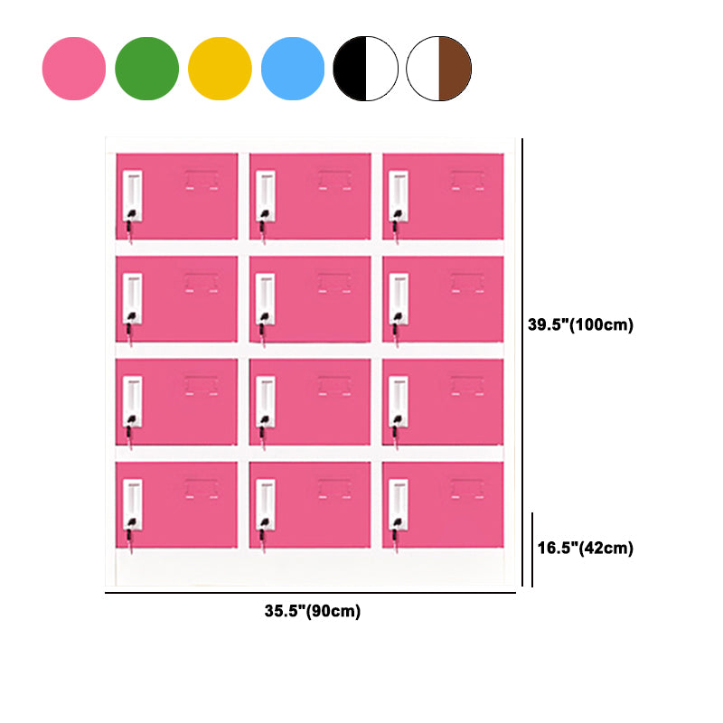 Armario de metal de vestuario de estilo moderno para el hogar, 35.43 "D x 16.54" W x 39.37 "H