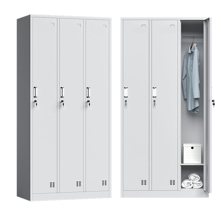 Witte stalen garderobe kast eigentijds scharnierende garderobe kast