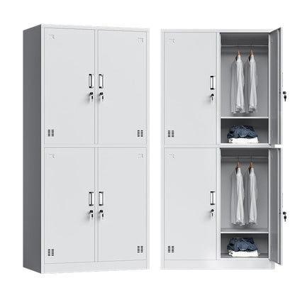 Witte stalen garderobe kast eigentijds scharnierende garderobe kast