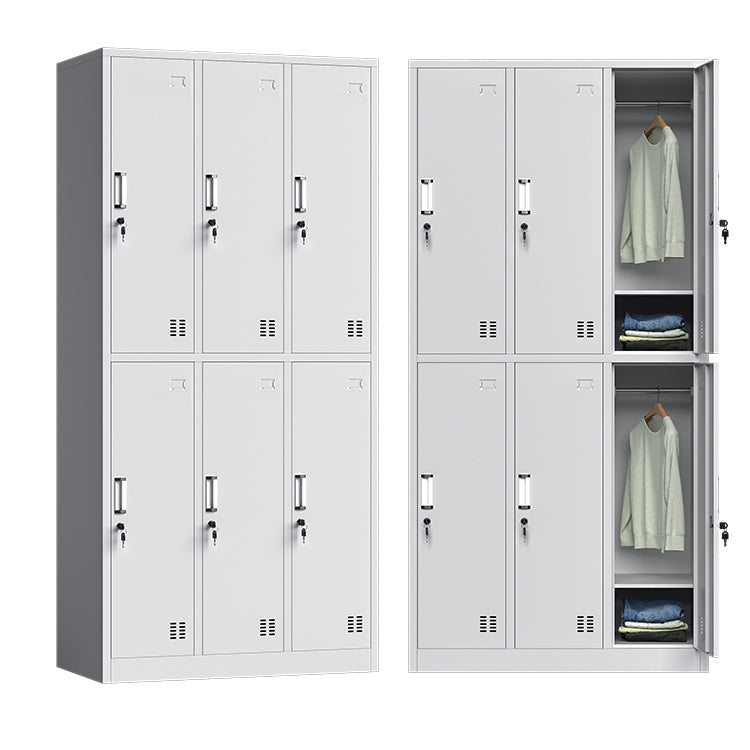 Witte stalen garderobe kast eigentijds scharnierende garderobe kast