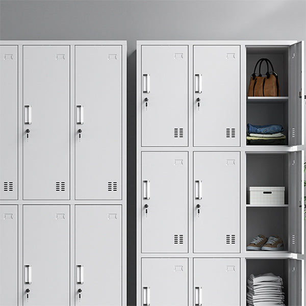 Witte stalen garderobe kast eigentijds scharnierende garderobe kast