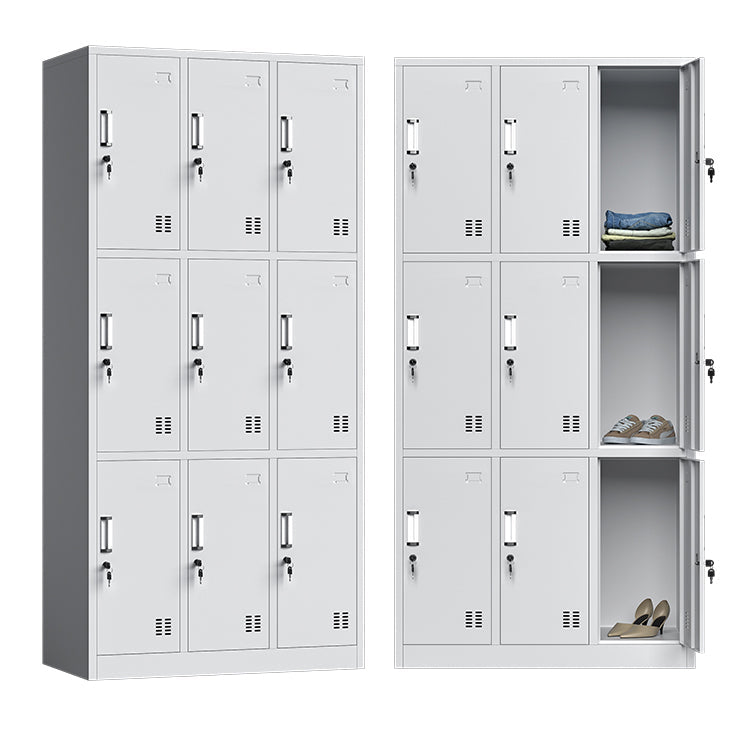 Witte stalen garderobe kast eigentijds scharnierende garderobe kast