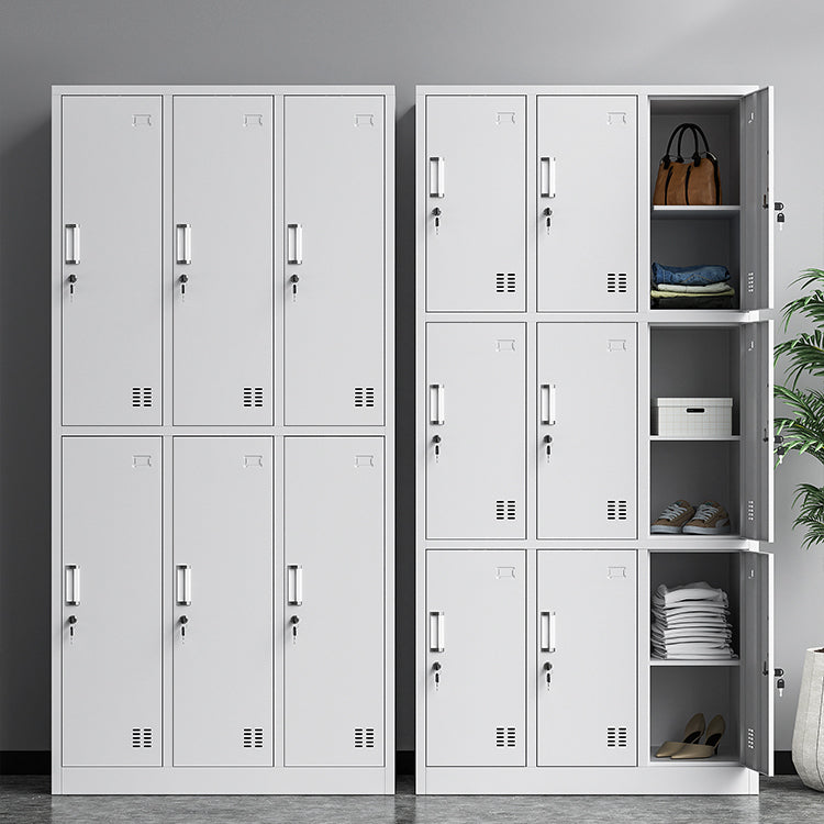 Witte stalen garderobe kast eigentijds scharnierende garderobe kast