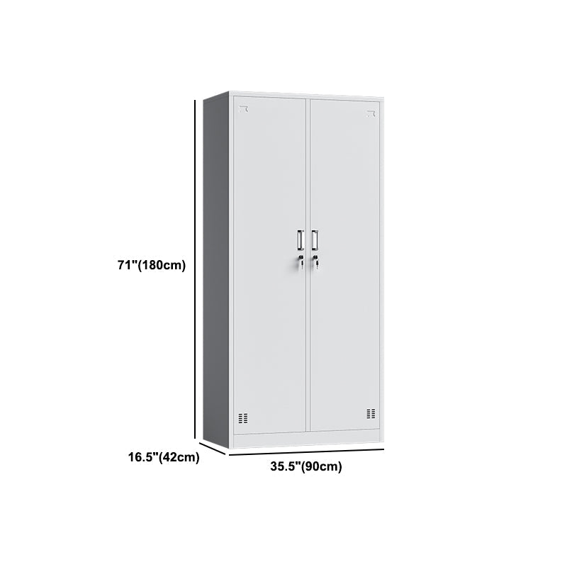 Witte stalen garderobe kast eigentijds scharnierende garderobe kast