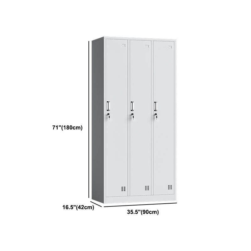 Witte stalen garderobe kast eigentijds scharnierende garderobe kast