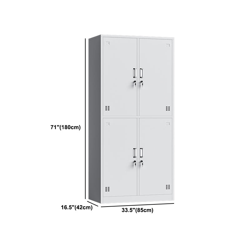 Witte stalen garderobe kast eigentijds scharnierende garderobe kast