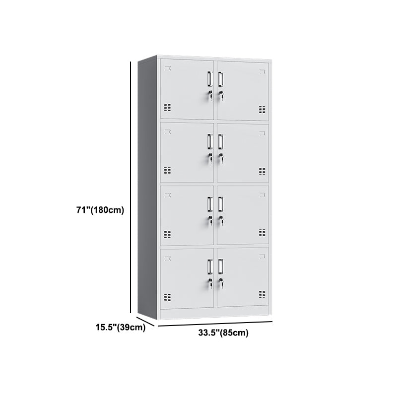 Witte stalen garderobe kast eigentijds scharnierende garderobe kast