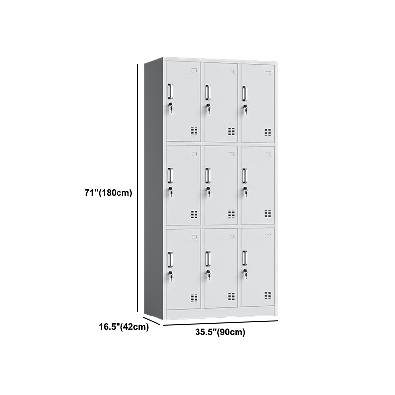 Witte stalen garderobe kast eigentijds scharnierende garderobe kast