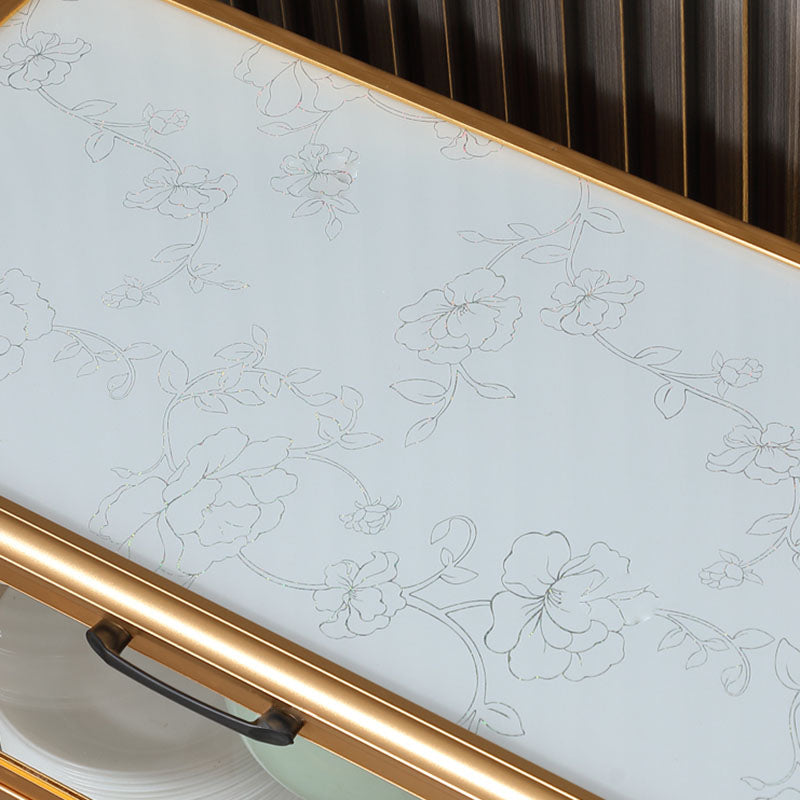 Sideboard in metallo in stile moderno dorato con porta per la cucina