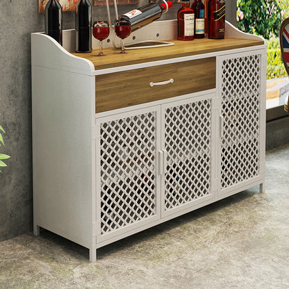 Sideboard in metallo in metallo in stile stile contemporaneo con porta per la cucina