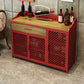 Sideboard in metallo in metallo in stile stile contemporaneo con porta per la cucina