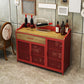 Sideboard in metallo in metallo in stile stile contemporaneo con porta per la cucina