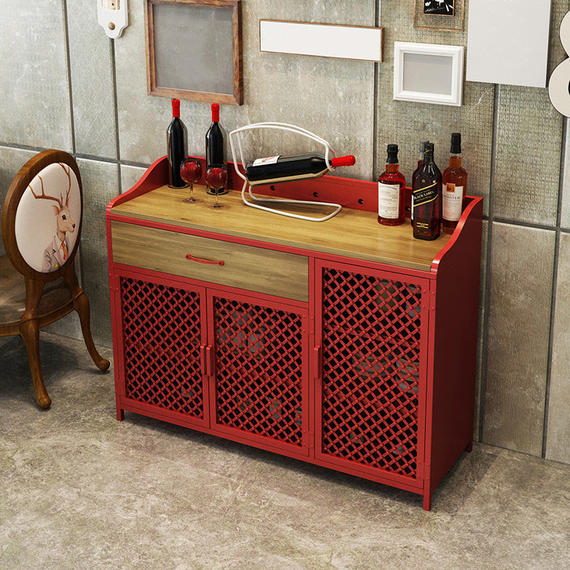 Sideboard in metallo in metallo in stile stile contemporaneo con porta per la cucina