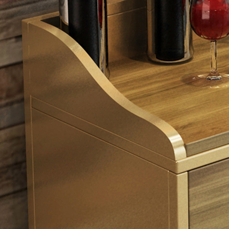 Sideboard in metallo in metallo in stile stile contemporaneo con porta per la cucina